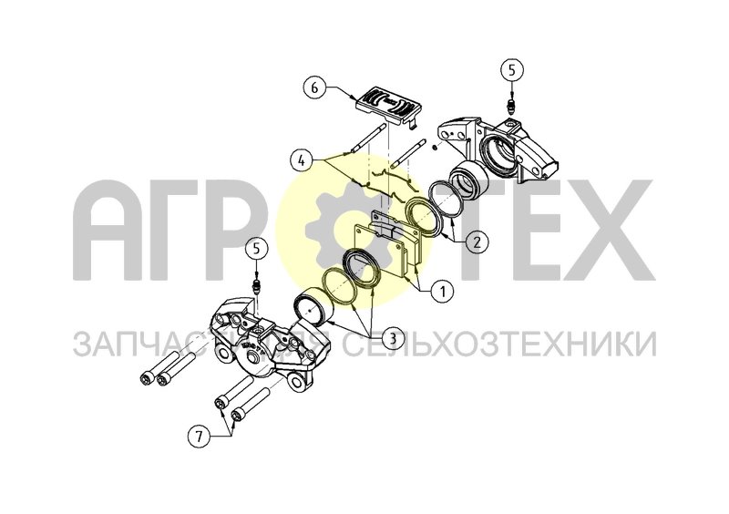 Чертеж Суппорт в сборе (левый) (0501.009.015)